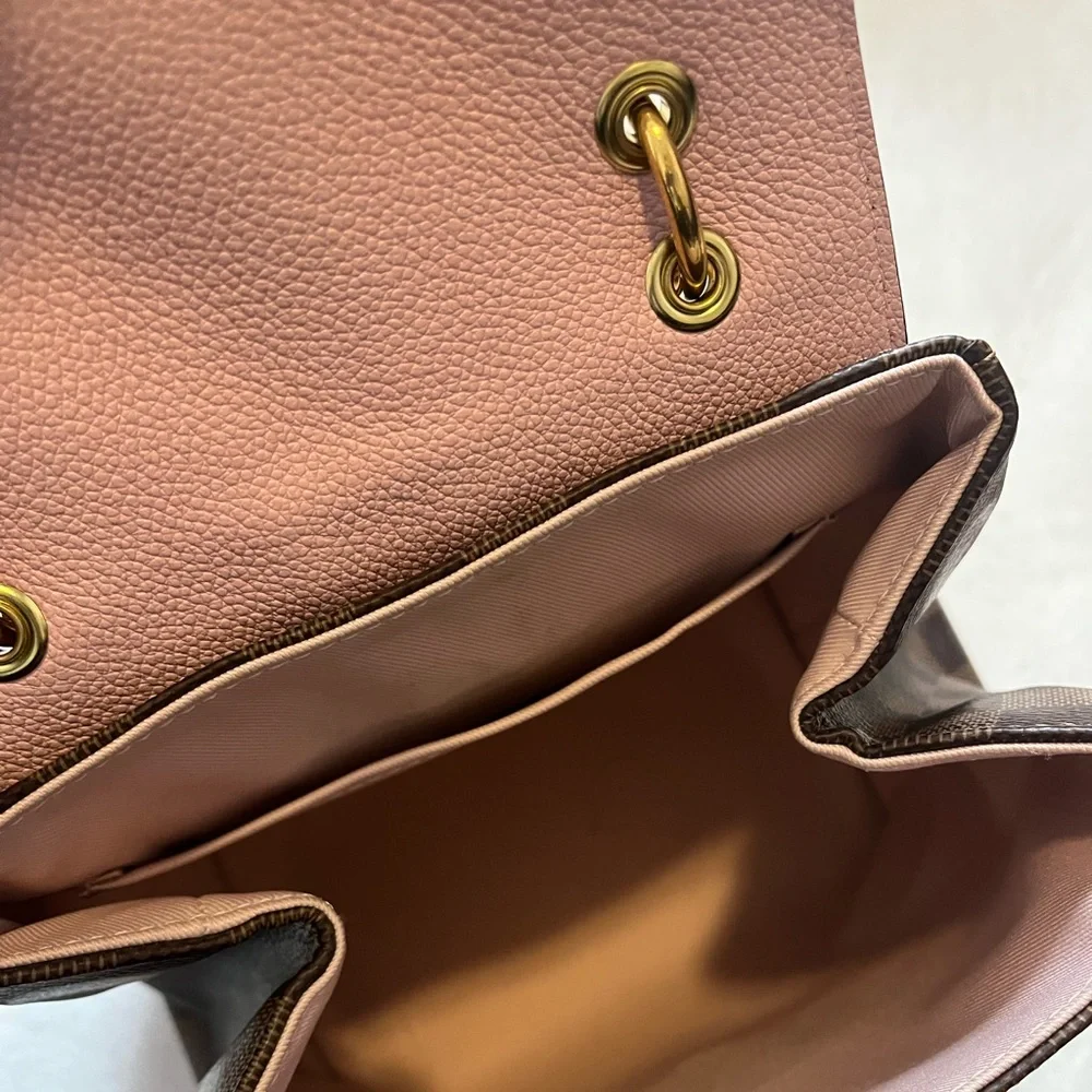 Louis Vuitton Clapton backpack Mongolian pink color